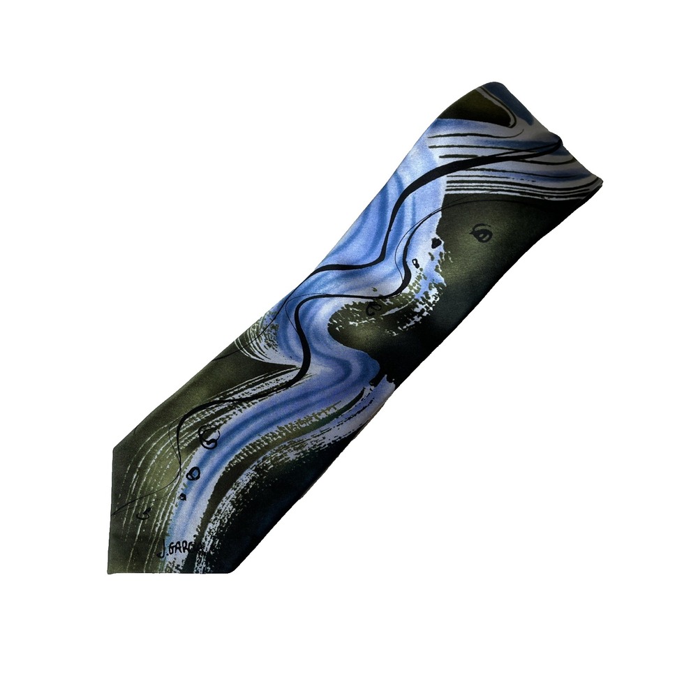 J. Garcia Watercolor Collection Artist Proof #5 Capillaries 100% Silk Tie 3" Art